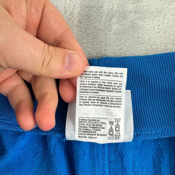 Champion Shorts Mens Small Blue Reverse Weave Cutoff Sweats Drawstring Pockets - Picture 11 of 14